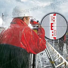 Niveau optique de chantier LEICA NA728 - Grossissement 28x - Avec trépied alu 170cm et mire alu 4m_1