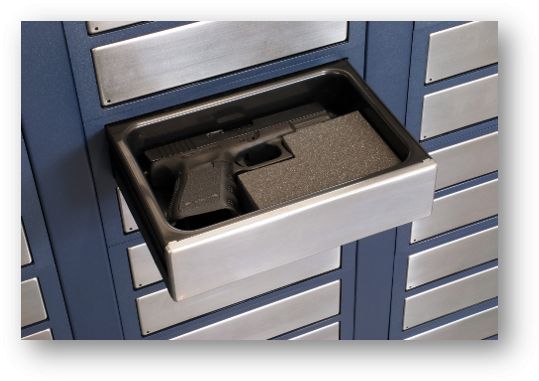 Système de gestion d’armes et de munitions - traçabilité RFID - casiers et tiroirs motorisés_1