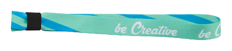 Bracelet festival personnalisable en polyester - verrou de sécurité en plastique - marquage sublimation recto-verso_1