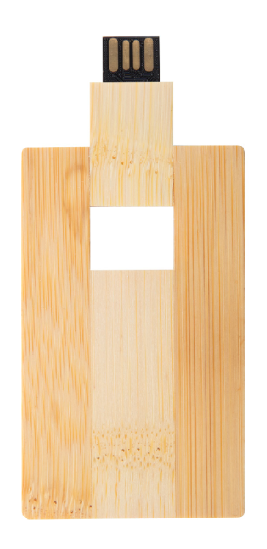 Clé USB publicitaire en bambou - forme carte de crédit - 8/16/32GB - USB 2.0_1