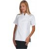 Carole - veste de cuisine cintrée pour femme - Vincent Albane - col Mao, manches courtes ou longues avec revers, 65% Poly/35% Coton_1