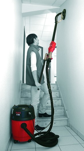 Ponceuse de plafond et mur - longueur du bras 1,58 m - avec aspirateur 30L_1