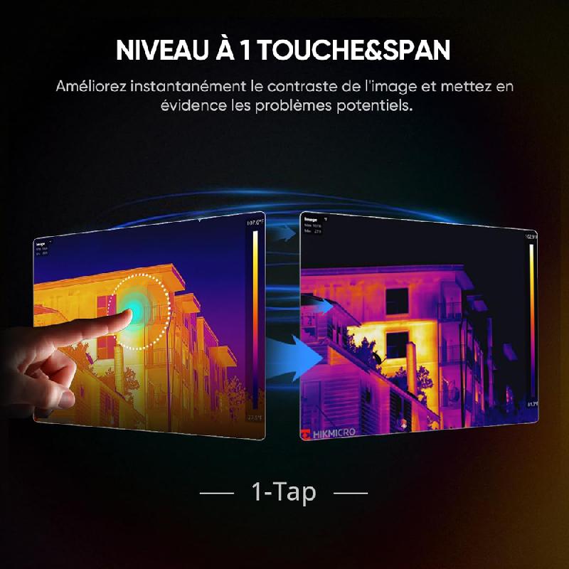 HM-TP21S-3AQF/W-M11W | Caméra thermique HIKMICRO M11W 192 x 144 px, -20°C à +550°C, écran tactile 3.5'', 25 Hz, pointeur laser, WiFi_1