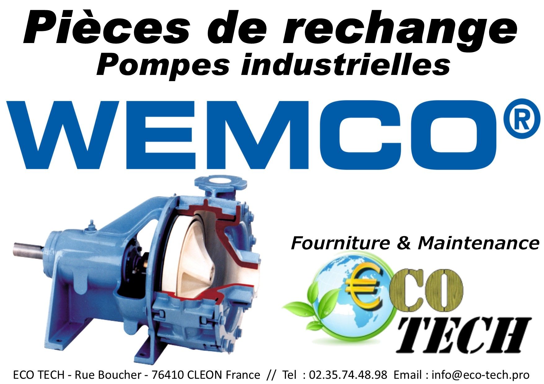 Pompe wemco type f-dl centrifuge horizontale atex en france normandie_1
