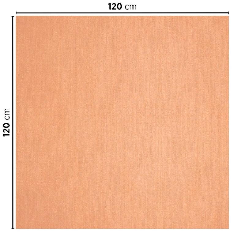 Nappe pliage M cellulose extra saumon 120x120cm - par 200_1