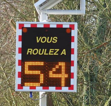 Panneau indicateur de vitesse de véhicule avec radars pédagogiques - Série AFFRAD & AFFRADBC_2