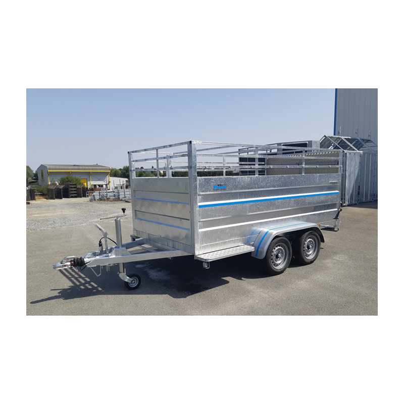 Remorque pour transport d'animaux - 3,00 X 1,60 X 1,25 M - 1500 KG - MAGNUM GRANDE MOUTONNIERE_1