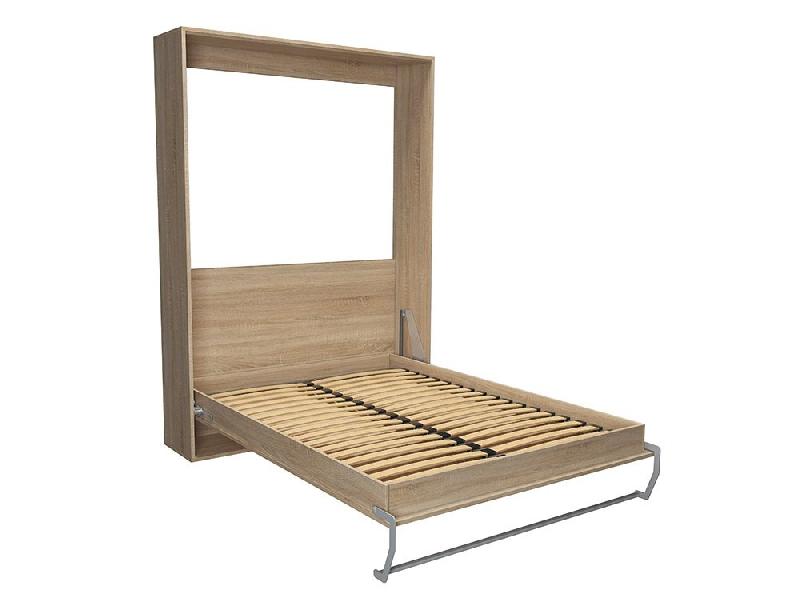 Armoire lit escamotable ultra plate SMART-V2 - Couchage 140x200 cm - Finition chêne - Fabrication 100% européenne_1