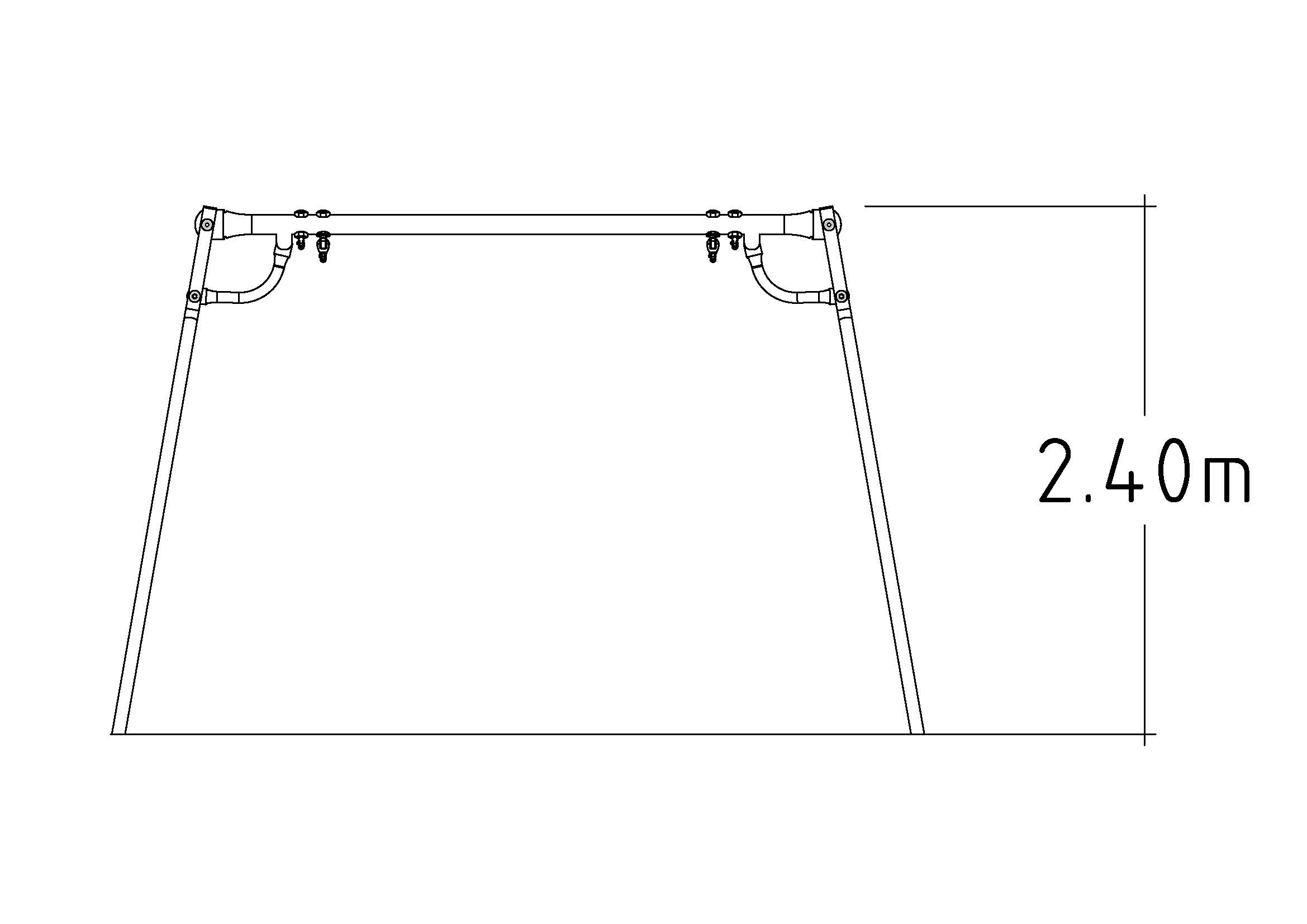 Balançoire Mira Steel Post pour aires de jeux - réf 8078151 - Hags_1