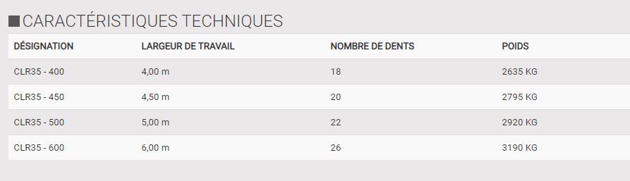 Clr35 - cultivateur agricole - quivofne - largeur de travail 3.5 à 6 m_1