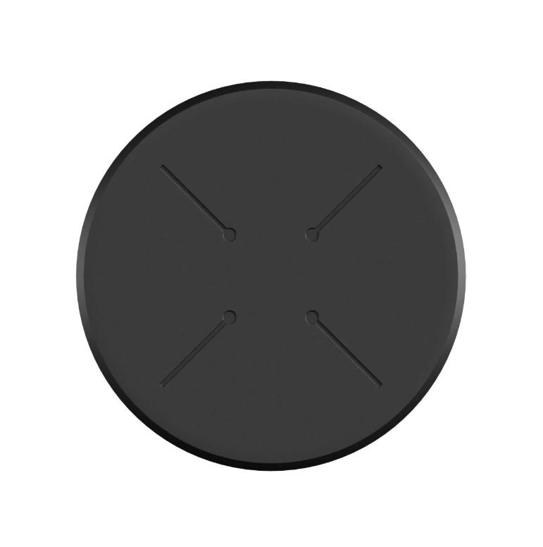 HPL Plateau de table Rond Noir Ø 120 cm - Noir_1