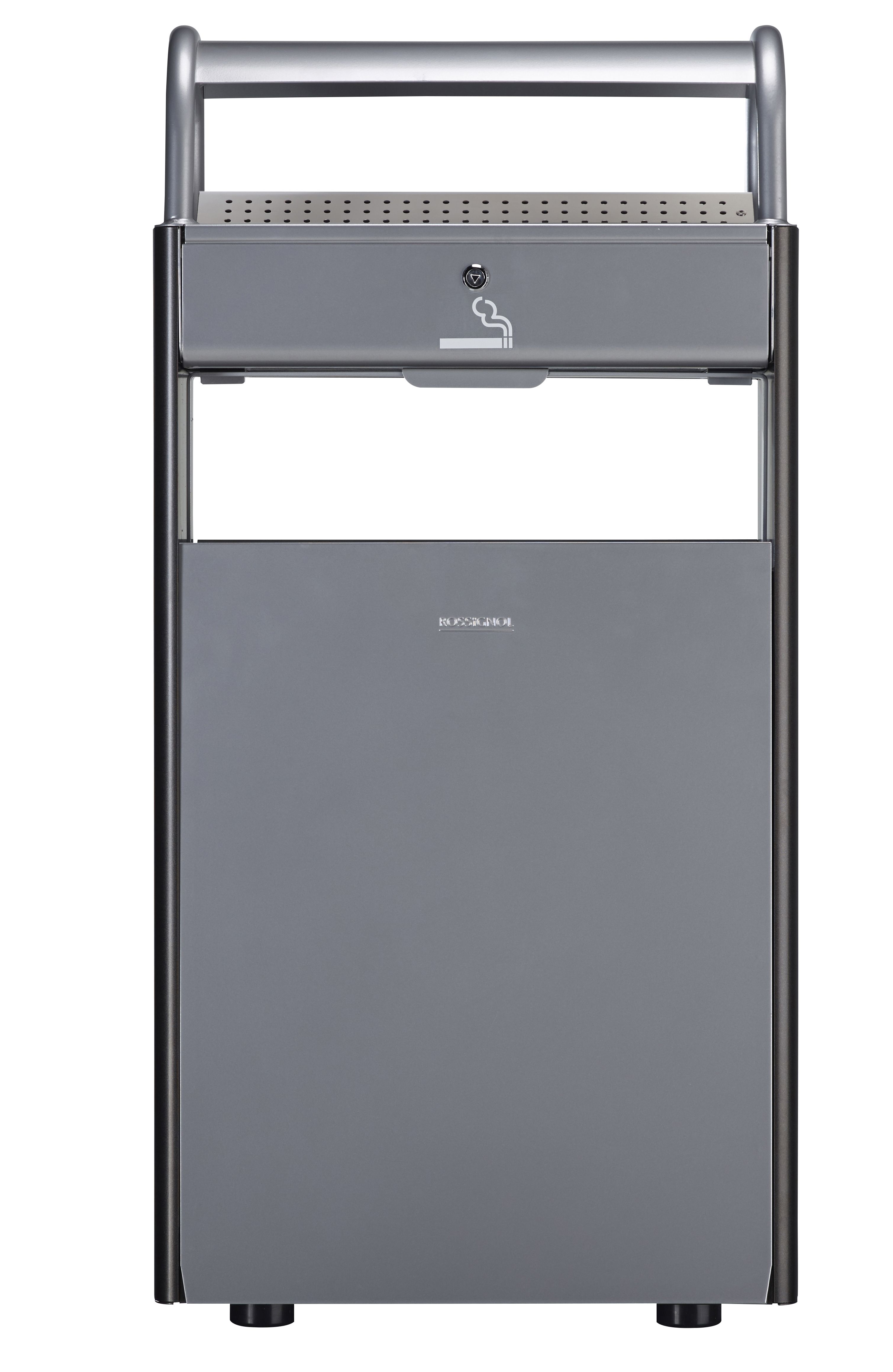 Réf. 56163 Kopa - Cendrier corbeille sur pied 12L/60L - Rossignol - Gris_1