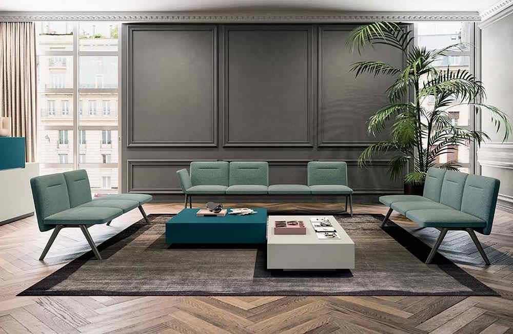 Salon d'accueil sur poutre Harmonie - modulable, confortable et design avec options personnalisables_1