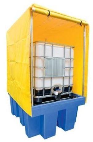 Bac de stockage pour 1 cuve - pour IBC de 1000 Litres - Polyéthylène ou INOX - Anti UV_1