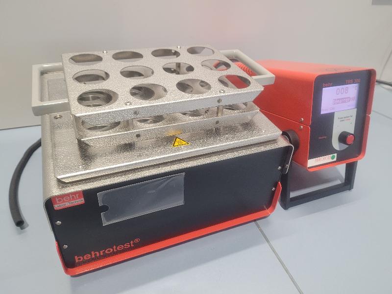 Bloc chauffant / minéralisateur dco csb 12/e behrotest + unité de commande trs 300 behr labor-technik_1