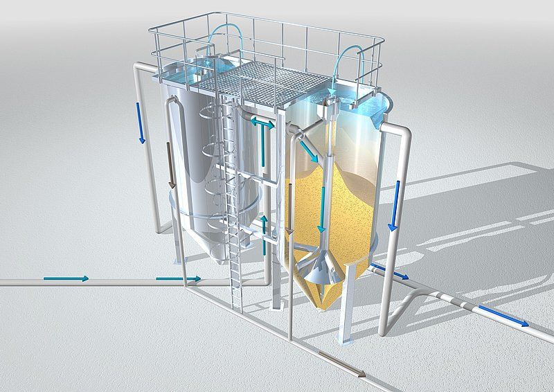Contiflow - Filtres à sable HUBER Technology - Filtration continue des eaux usées et de process_1