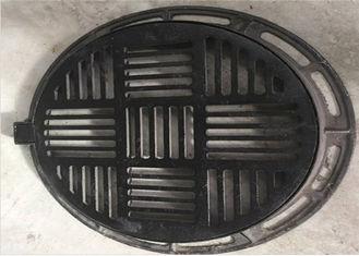 Couverture de trou d'homme ronde de fonte de couverture d'inspection de fer malléable d'oem avec le cadre_1