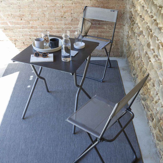 Lfm2600_8556 - Chaise pliante Balcony Batyline® Iso Terre - Lafuma - Tube acier laqué - Résistance 140 kg_1