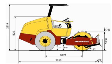 Rouleaux monocylindres Dynapac CA134/144 - 5 500 kg - Moteur John Deere 62 kW_1