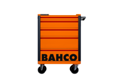 Servante d'atelier BAHCO 5 tiroirs - robuste et vide - orange - Réf 590061_1