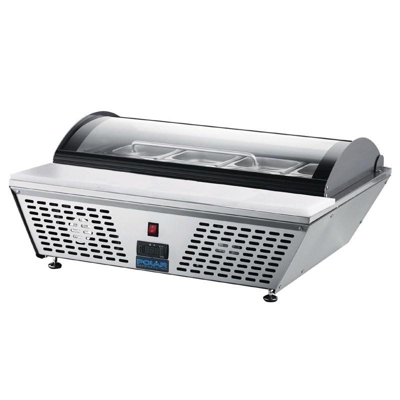 Comptoir de préparation positif économe en énergie Série G 4 x GN 1/3 GP293 Polar_1