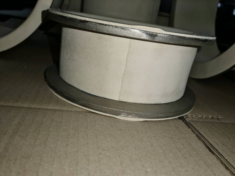 Manchette de forme cylindrique en LINAPLUS BLANC FG, usage alimentaire pour les machines de convoyage - lieu: près d'Evreux en Normandie - MTCP_1