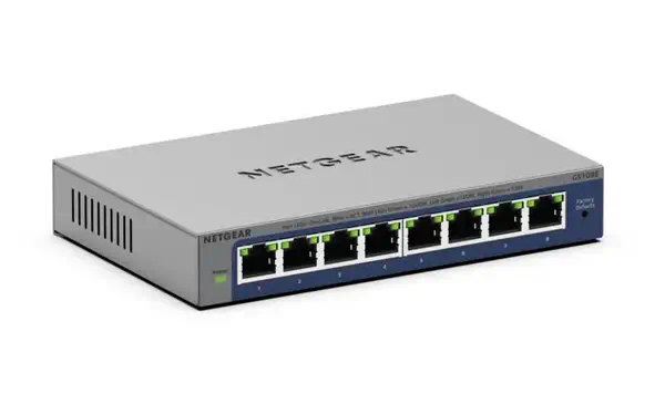 NETGEAR GS108Ev4 Non-géré L2/L3 Gigabit Ethernet (10/100/1000) Gris_1