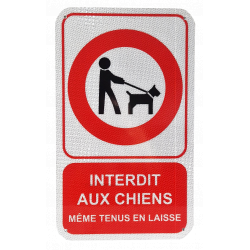 Panneaux Personnalisés Interdit aux Chiens - Signalisation de Sécurité - WP Signalisation_1