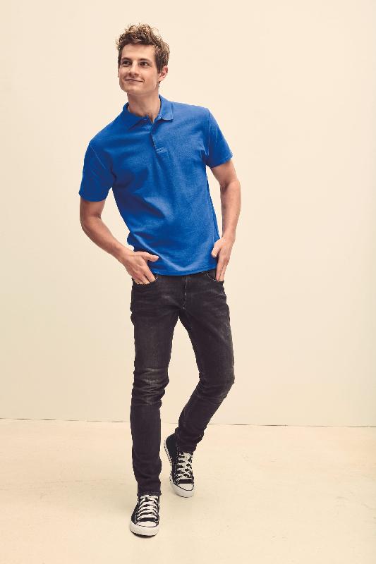 Polo Homme Original - Réf: SC63050 - Coupe près du corps en maille piquée - Fruit of the Loom_1