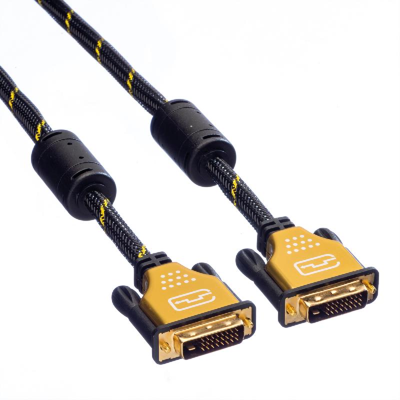 ROLINE GOLD Câble pour écran DVI, M-M, (24+1) dual link, 5 m_1