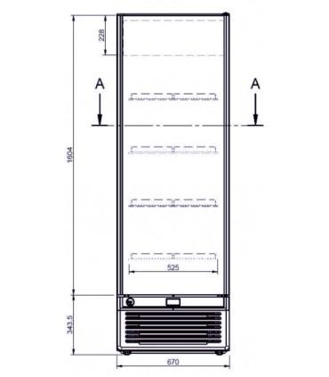 Vitrine verticale positive , idéal pour chr, traiteurs, boulangeries, pâtisseries et chocolateries -glee 42 lite / prime / lite dark / iarp_1