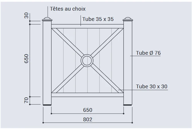 Bac à palmier PROVINCE acier et bois_1