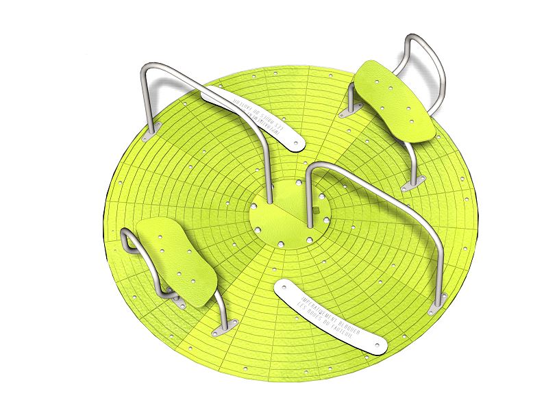 Structure de jeu tourniquet - TH02 - pour enfants 4 ans et plus - PMR - 813mm de hauteur_1