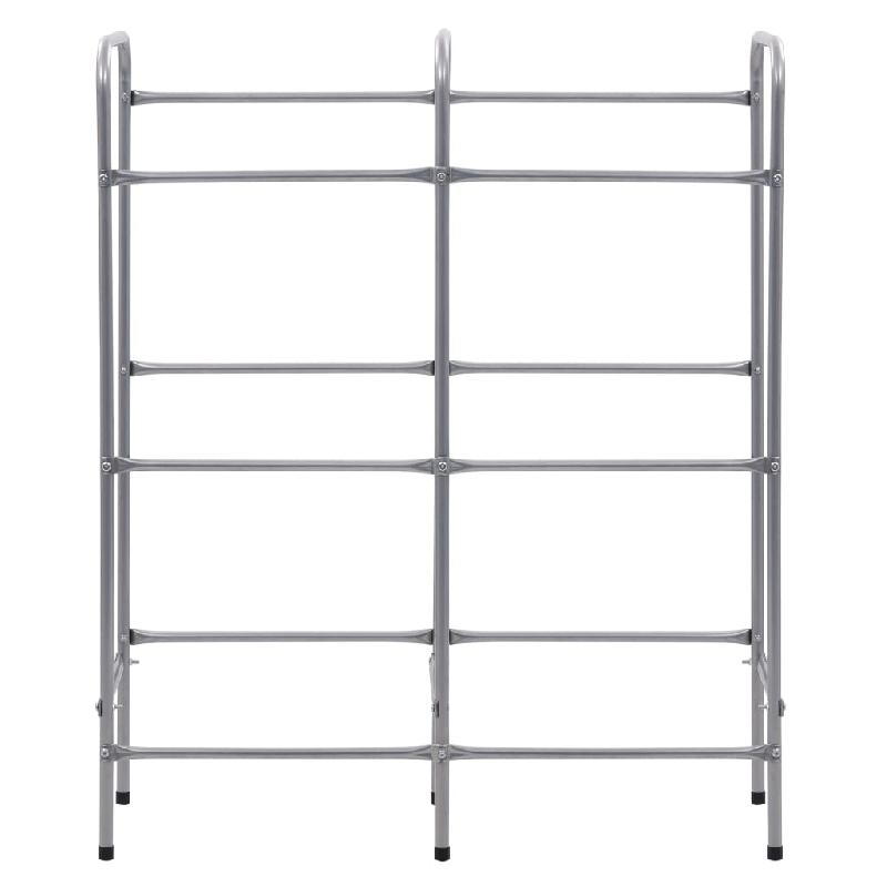 Vidaxl étagère de rangement pour 6 caisses argenté 96x33x116 cm acier 285213_1