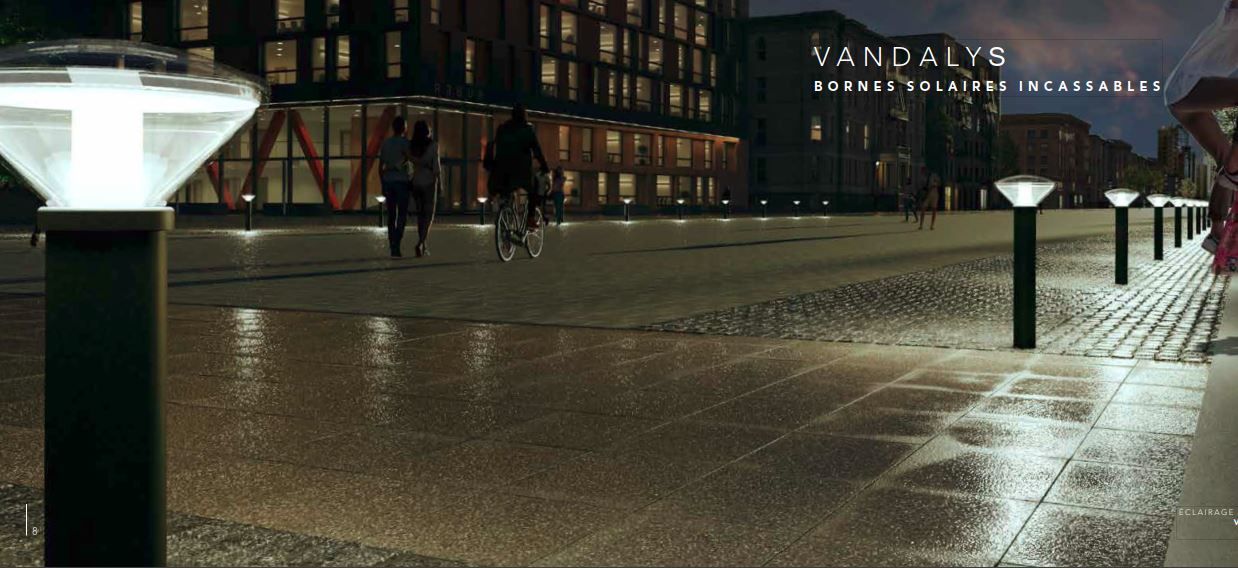 Borne solaire anti-vandal vandalys 4 led_1