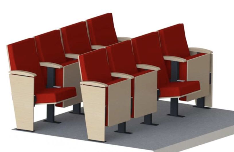 Fauteuil de cinéma et de théâtre Corneille à piètements latéraux - Equip Event_1