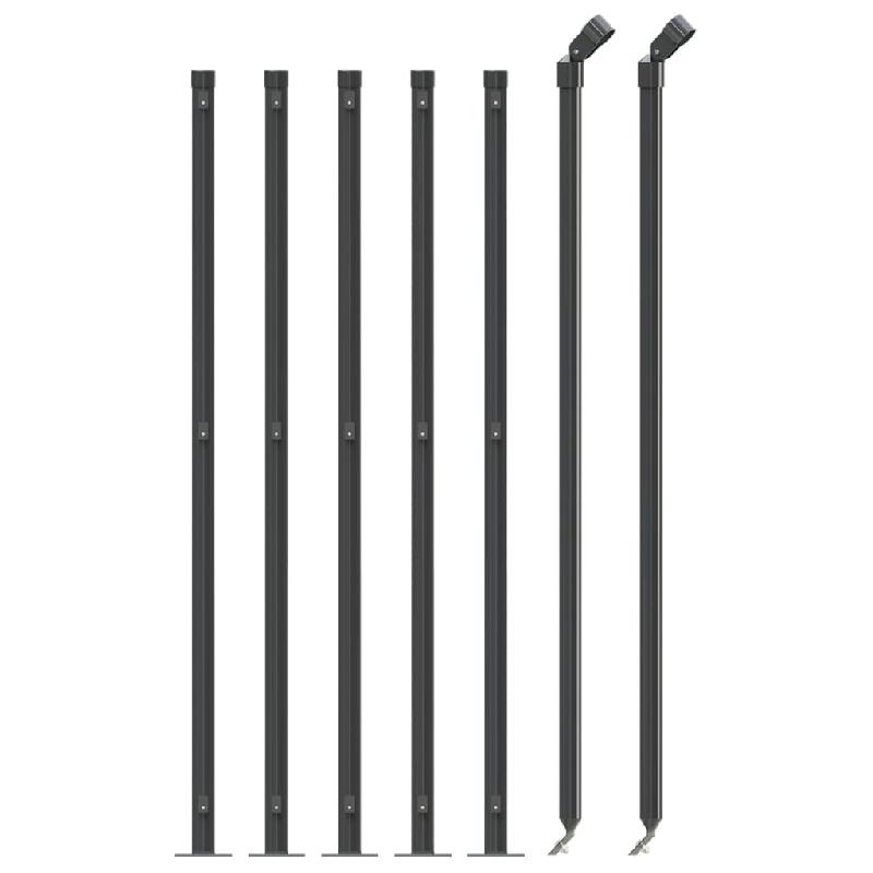 Vidaxl clôture à mailles losangées avec bride anthracite 1,1x10 m 153986_1