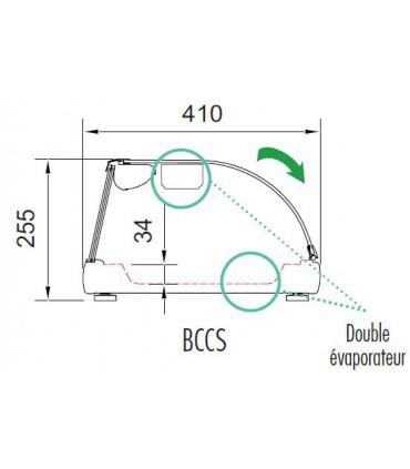 Vitrine à sushis professionnelle à poser, avec led à l'intérieur pour la mise en valeur des produits - bccs-4 coreco_1