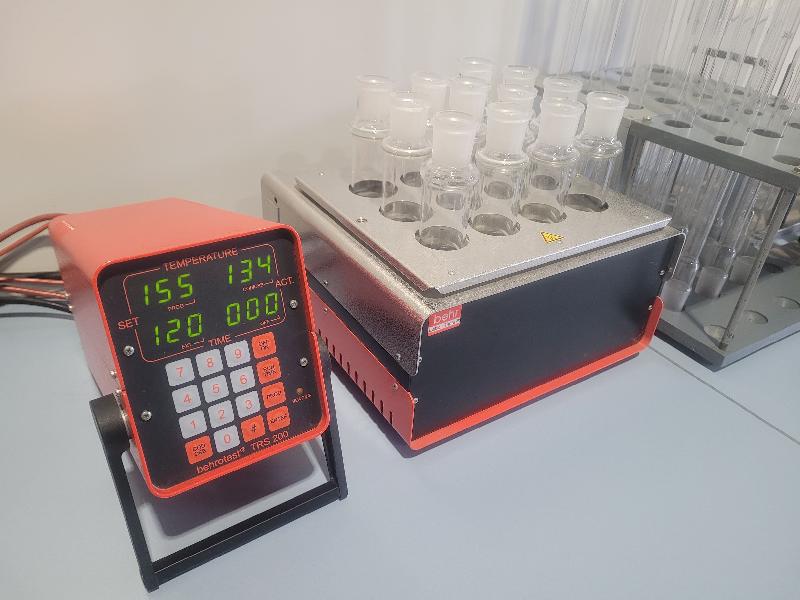 Bloc chauffant / minéralisateur dco csb 12/e behrotest + unité de commande trs 200 behr labor-technik_1