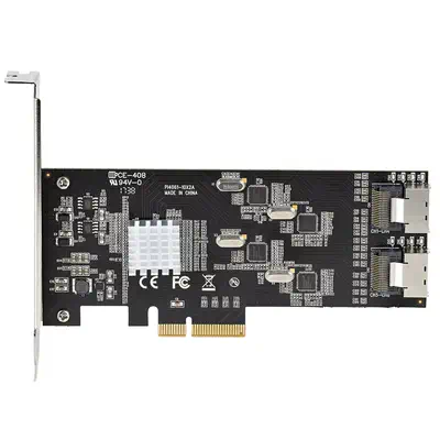 Carte Contrôleur SATA PCIe 8 ports - Carte Extension SATA PCI Express 6Gbps avec 4 Contrôleurs Hôte_1
