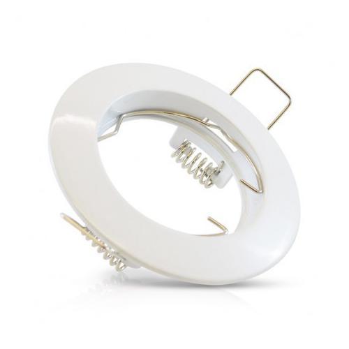 Support plafond rond blanc Ø79 mm - Vision - Elv771745 - Rue des Ampoules_1