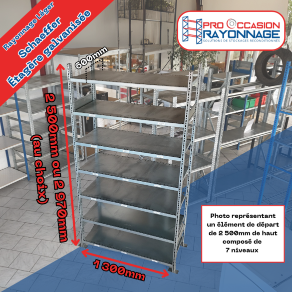 Étagère SCHÄFER Galvanisée - Hauteur et niveaux configurables_1