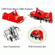 Lhf105 à 180 - fraises et herses rotatives - lefa - poids 265 à 350 kg_1