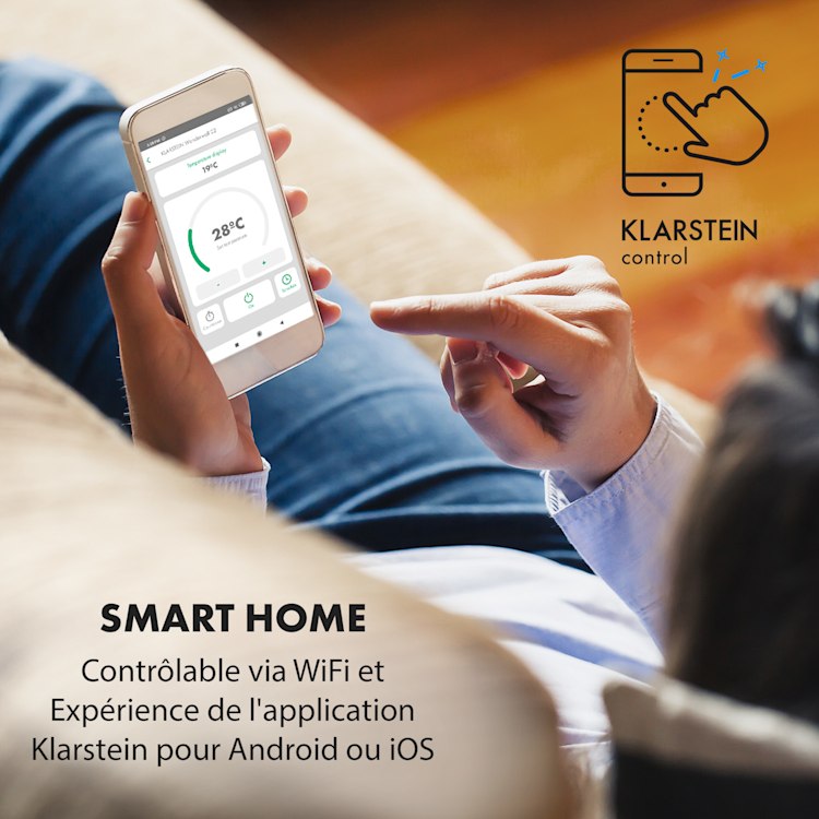 Radiateur infrarouge long - Wonderwall Smart 720 - extra plat, discret, zone d'efficacité jusqu'à 14m²_1