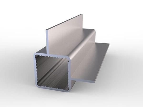 Profilé aluminium - jma - tube carré avec rebord_1
