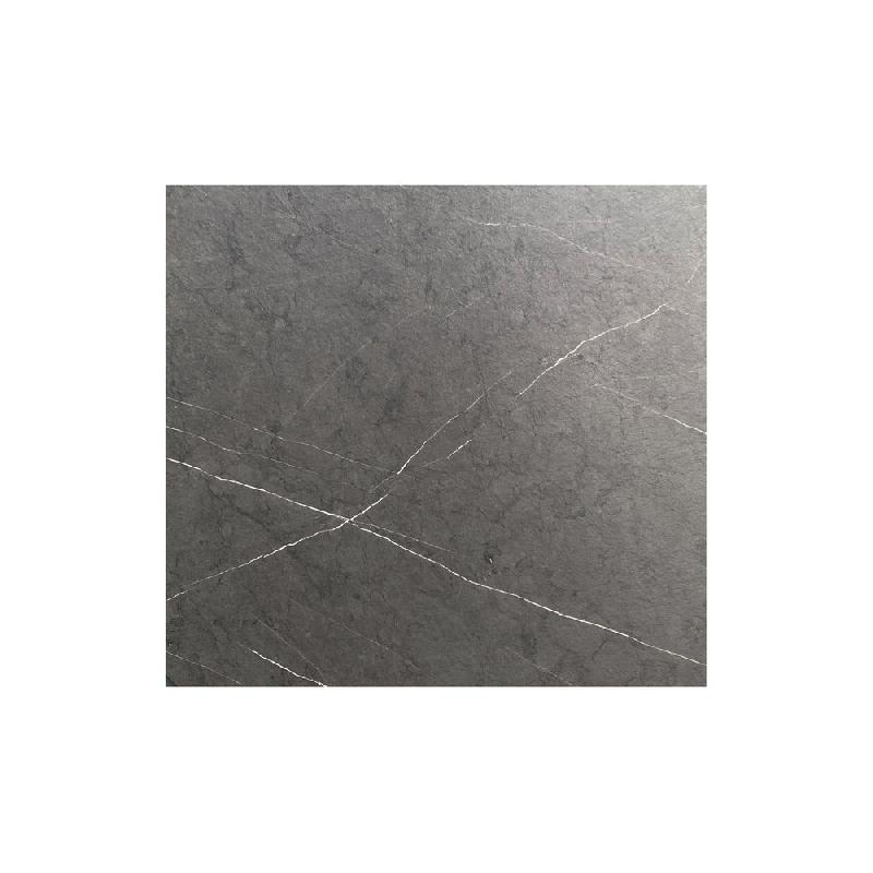 X Cross table de bistrot avec piètement noir + plateau HPL Midnight Marble 70x70 cm_1