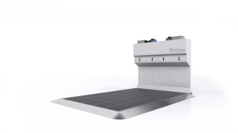 Aire de préparation à ventilation verticale - STEEL - puissance moteur 2 x 5,5 kW - soubassement surbaissé et système d'aspiration exclusif_1