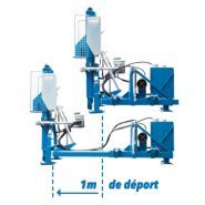 Machine pour enfoncer les pieux avec déport hydraulique de 1 m