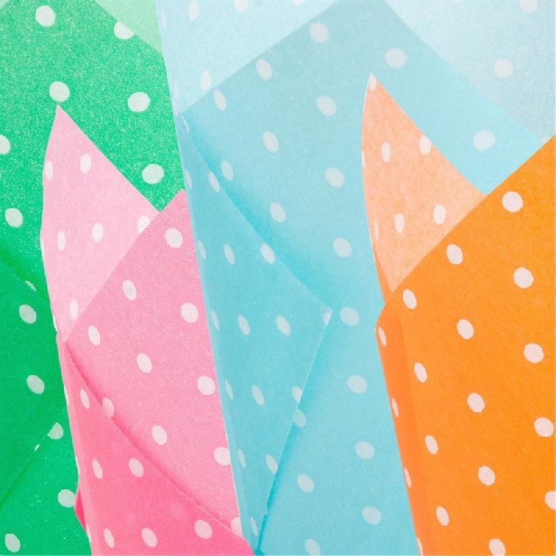 Caissette muffin papier Polka à pois 17,5x17,5cm - par 150_1