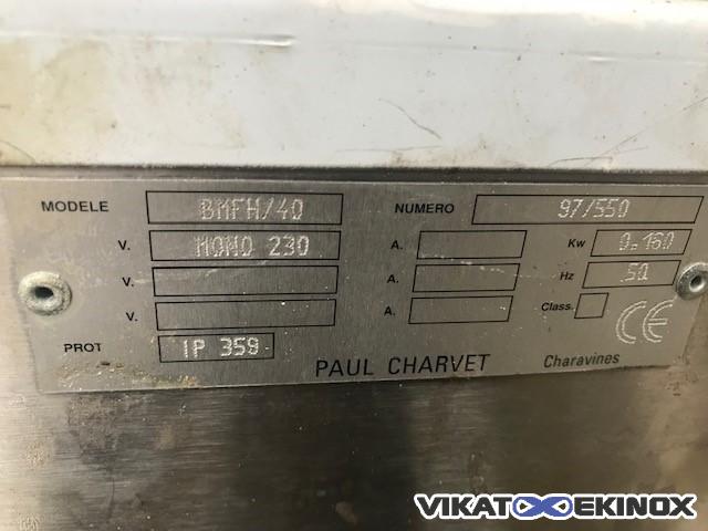 Filtre pour huile de friture CHARVET - Dimensions bac 250 x 450 x H 280 mm - Réf BMFH/40_1